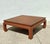 Wood Vintage Baker Wrapped Raffia Ming Coffee Table For Sale - Image 7 of 12