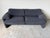 Vico Magistretti Maralunga Two-Seater Black Bouclé Loveseat Sofa for Cassina, Italy For Sale - Image 14 of 18
