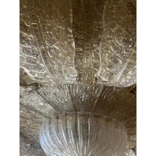 Monumental Murano Glass Flush Mount from Barovier & Toso, 1980s For Sale - Image 17 of 18