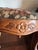 Mid 20th Century Vintage Carved Wood Footstool With Floral Tapestry Upholstery For Sale - Image 5 of 12