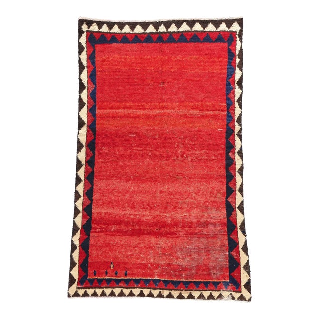 Vintage Red Persian Lori Rug - 04'11 X 07'07 For Sale