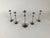 Late 20th Century Swedish Modern Set of 5 Candlesticks by Kjell Engman for Gense For Sale - Image 5 of 12
