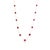Metal 14k Gold 6.95ct Natural Mozambique Ruby Bezel Station Modern Necklace For Sale - Image 7 of 17