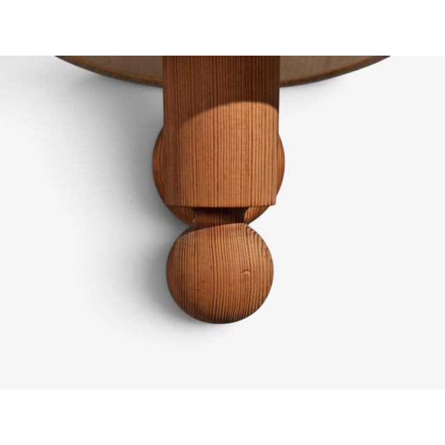 1970s Uno Kristiansson, Swedish Modern, Pine, Fabric, Wall Sconce For Sale - Image 9 of 10