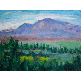 Contemporary Impressionist Oil Painting Landscape For Sale