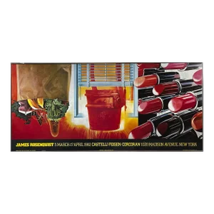 Vintage 1982 James Rosenquist Ny Corcoran Exhibition Print, Framed/Pop Art