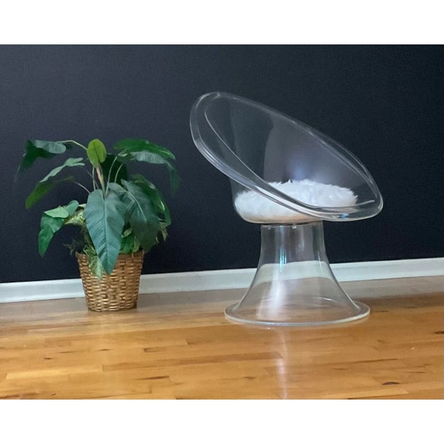 Vintage Lucite Daffodil Chair ‘Invisibles’ Series by Erwing & Estelle Laverne, Circa 60s For Sale - Image 11 of 12