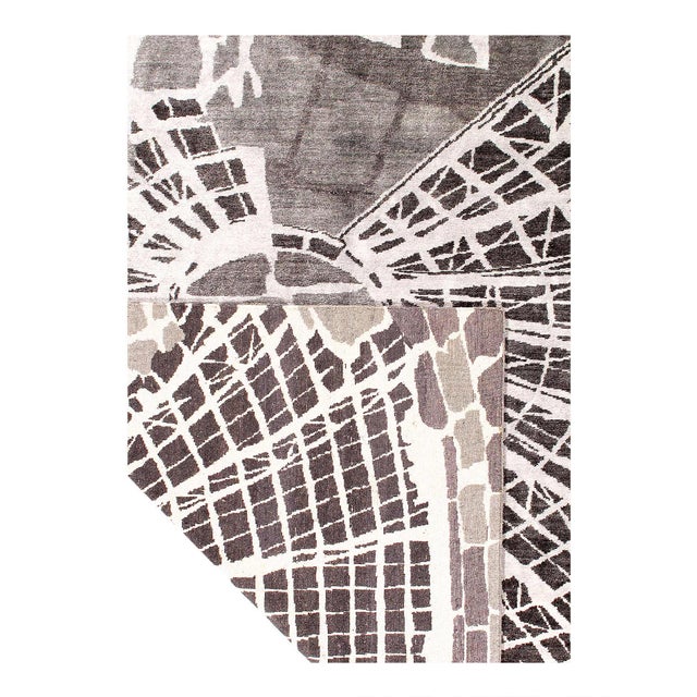 Modern Pasargad DC Modern Hand-Knotted Area Rug For Sale - Image 3 of 3