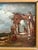 Antique Italian Capriccio Framed Oil Painting of Landscape With Ruins Attributed to Francesco Guardi For Sale - Image 9 of 11