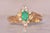 Gold The Birr: Natural Emerald and Diamond Ring in Yellow Gold For Sale - Image 8 of 11