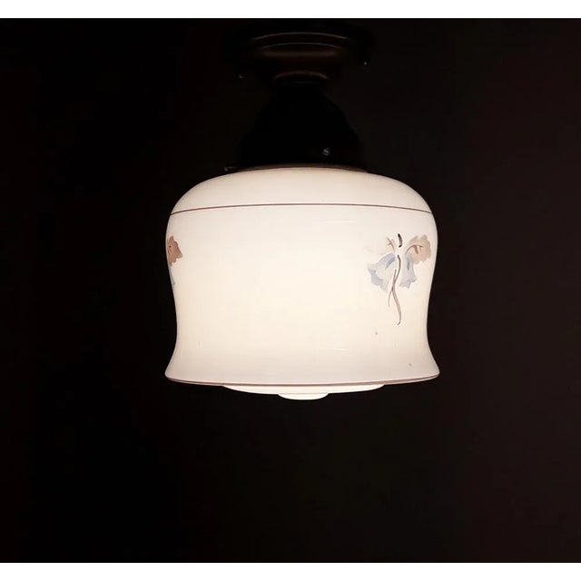 1930s Vintage German Art Deco Ceiling Lamp, 1930s For Sale - Image 5 of 6