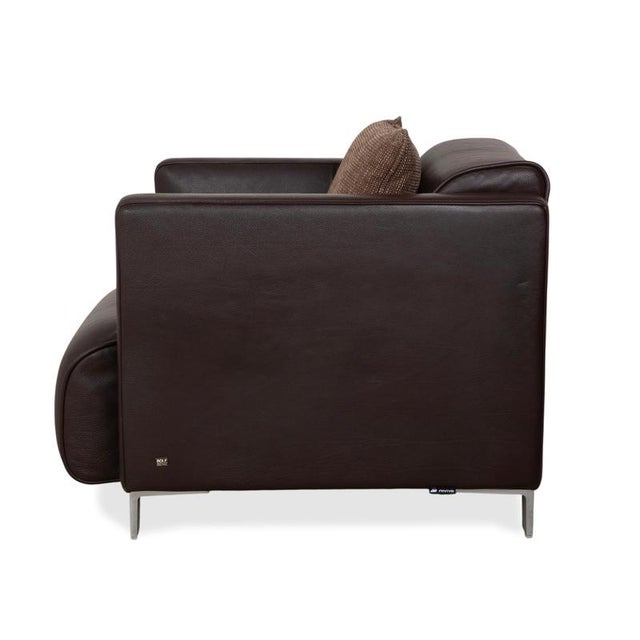 Model 6300 Armchair in Brown Leather from Rolf Benz For Sale - Image 14 of 15