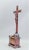Late 18th Century German Memento Mori Mahogany Veneered Handcarved Crucifix With Skulls For Sale - Image 4 of 5