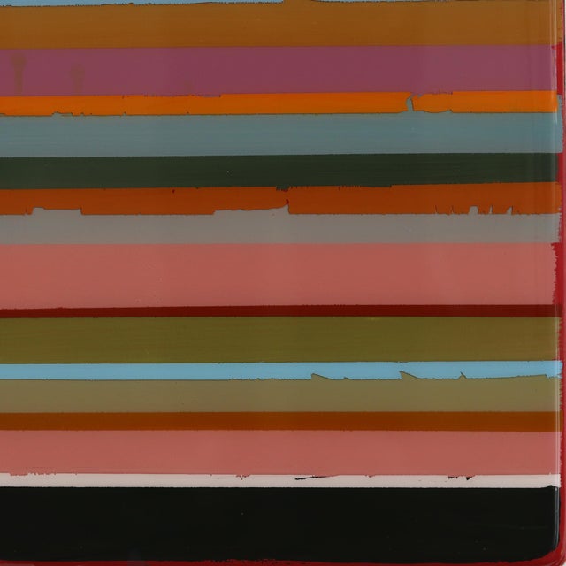 Tall Sunspot 68 - Original Neutral Multicolor Minimalist Acrylic and Resin Abstract on Wood Panel For Sale In Los Angeles - Image 6 of 9
