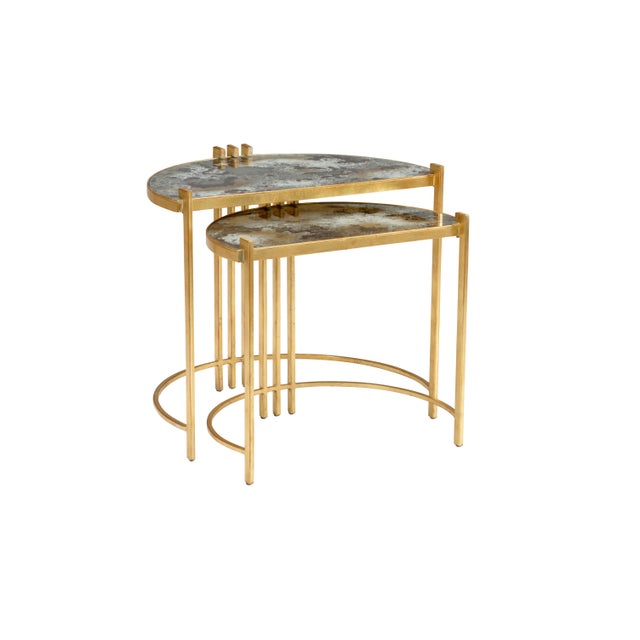 Art Deco Rockefeller Nested Tables - Set of 2 For Sale - Image 3 of 3
