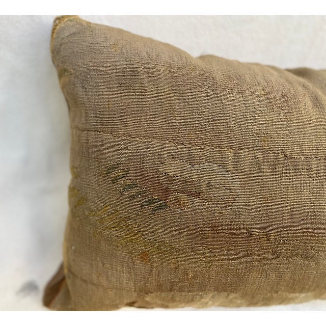 Pillow With Tapestry and Fish Head For Sale - Image 4 of 5