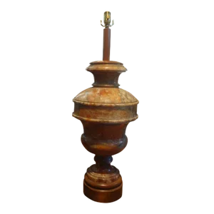 Monumental Italian Neoclassical Style Urn Shaped Marble Lamp