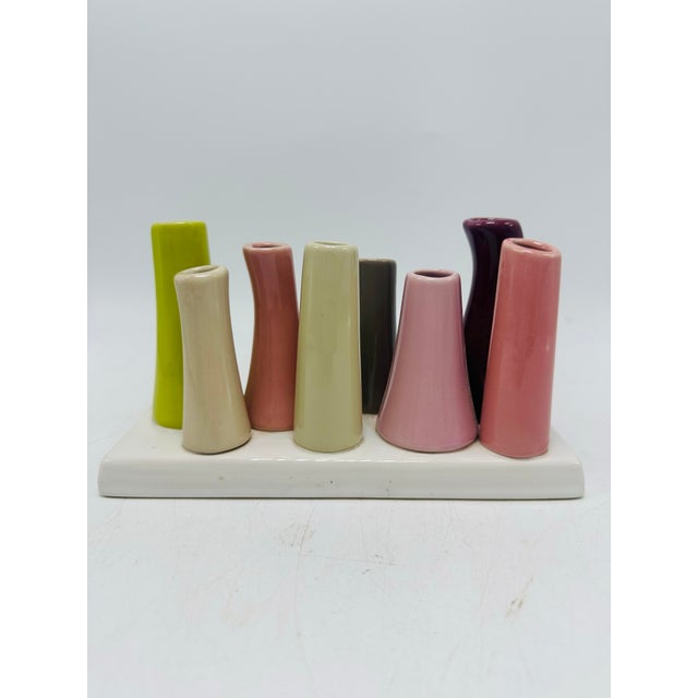 1990s Ceramic Art Piece Vase For Sale - Image 5 of 5