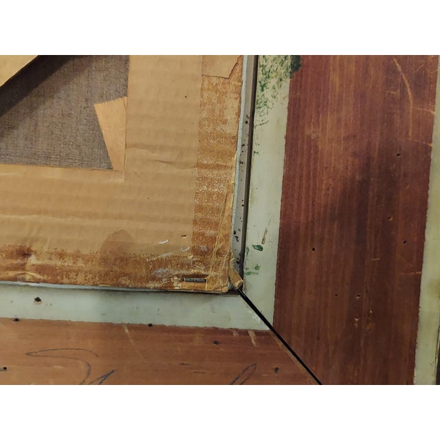 Antique California Artist Ralph Davison Miller Oil Painting Housed in a Carved Frame For Sale - Image 16 of 18