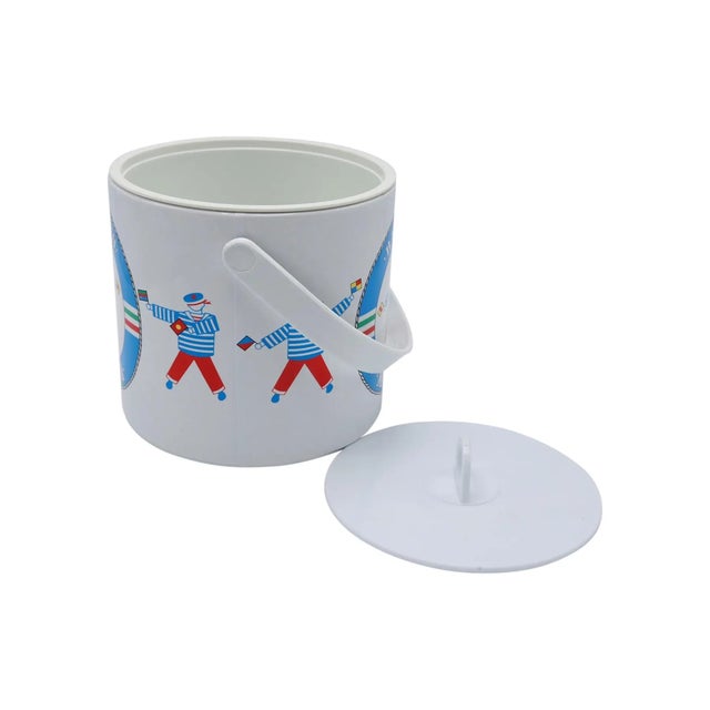Late 20th Century “Bay Club Marina” Ice Bucket For Sale - Image 5 of 5