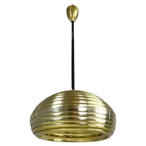 Mid-Century Italian Gold Hanging Light by Castiglioni for Flos, 1960s