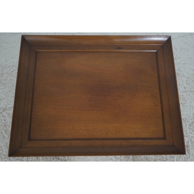 Chippendale Kittinger Colonial Williamsburg Wa-1039 Chippendale Mahogany Lamp Table For Sale - Image 3 of 14