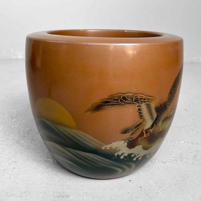 Japanese Earthenware Hibachi, 1948 For Sale - Image 6 of 15