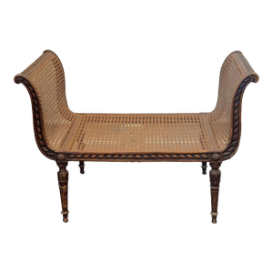 1930s Louis XVI Style French Dog Bed With Rattan