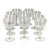 Mid 20th Century Orrefors-“ Imperial Crystal Stemware Collection”-Mouth Blown Crystal Wine/Water Goblets – Set of 11 For Sale