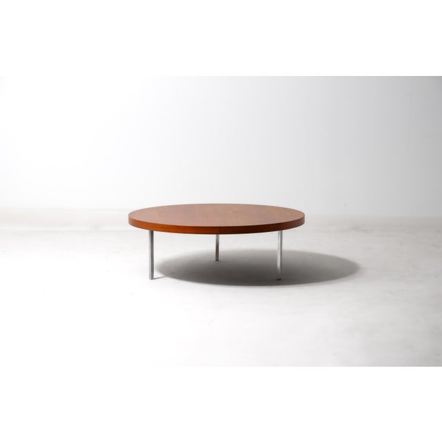 Teak Round Table by Koh Liang Le for Artifort, 1950s For Sale - Image 11 of 11