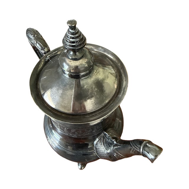 Metal Victorian Egyptian Revival Derby Silver Co. Quadruple Plate Coffee Pot, C. 1875-1898 For Sale - Image 7 of 17