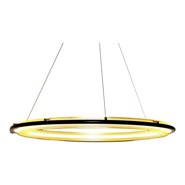 Large Hoop Pendant Light | Unused | West Elm For Sale