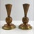 Art Deco English Candlesticks in Hand-Turned Wood, Brass and Copper, 1930s For Sale - Image 9 of 10