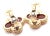 Van Cleef & Arpels Van Cleef & Arpels Vintage Alhambra Yellow Gold Red Agate Earrings, Pair For Sale - Image 4 of 11