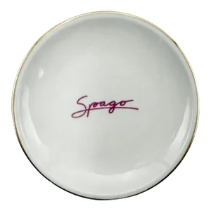 Vintage Spago Restaurant Butter Dish Beverly Hills Los Angeles, Ca Porcelain