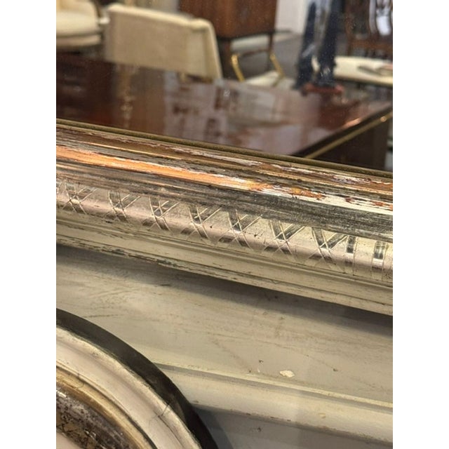 Traditional Pair of 19th C. French Silver Louis Philippe Mirrors For Sale - Image 3 of 7