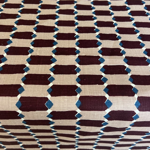 McLaurin & Piercy Oxford in Berry Heavyweight Linen Fabric - 1 Yard