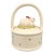 1980's Vintage Fitz & Floyd Ceramic Bunny Basket — Spring/ Easter Trinket Box For Sale