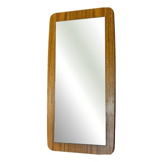 Vintage Danish Teak Framed Mirror, 1960s For Sale