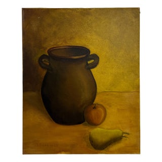 Unknown, Still Life Painting, 1960s, Oil on Canvas For Sale