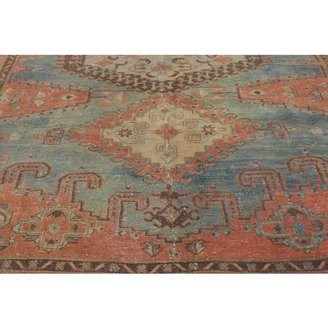 Vintage-Worn Persian Viss Rug -05'02 X 11'03 For Sale - Image 4 of 11