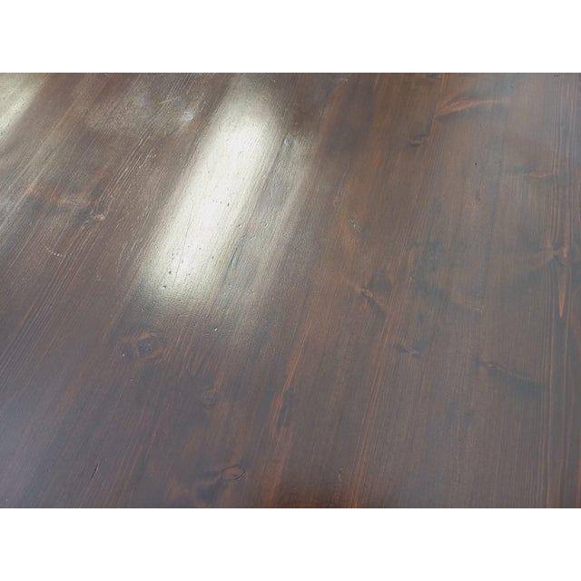 Brutalist Rectangular Dining Table in Dark Pine by Georges Robert, 1950s-1960s For Sale - Image 17 of 18