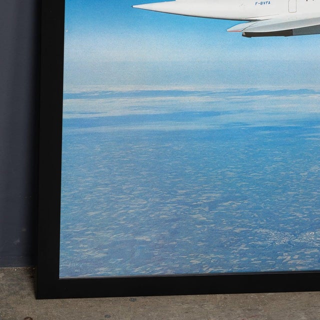 Vintage 20th Century Framed Poster of an Air France Concorde, 1980 For Sale - Image 3 of 14