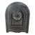 Grand 19th-Century 21" X 27" Cast Iron Fireplace Sunburst Web Insert For Sale