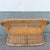 Vintage Boho Chic Woven Wicker Love Seat For Sale In West Palm - Image 6 of 10