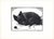 Leo John Meissner (1895-1977) "Waiting" or "Watchful Waiting" Scottish terrier wood engraving. Image: 8 x 10.75 inches...