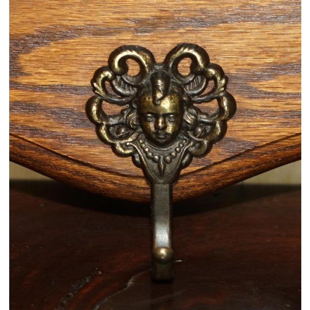 Antique Dutch Heavily Carved Oak Wall Rack For Sale - Image 10 of 14