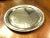 1970s Polished Aluminum Service Tray Scroll Edge, Patterned Center of Tray For Sale - Image 4 of 11