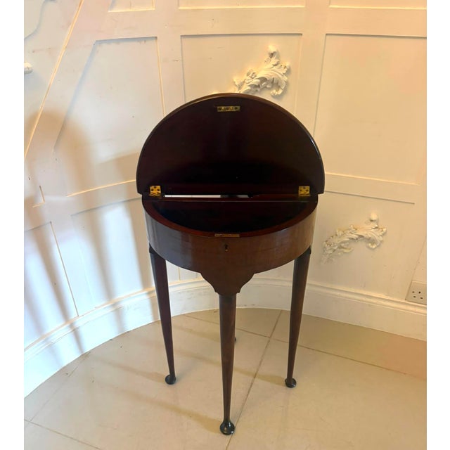 Brown Antique Victorian Mahogany Side Table, 1880 For Sale - Image 8 of 15