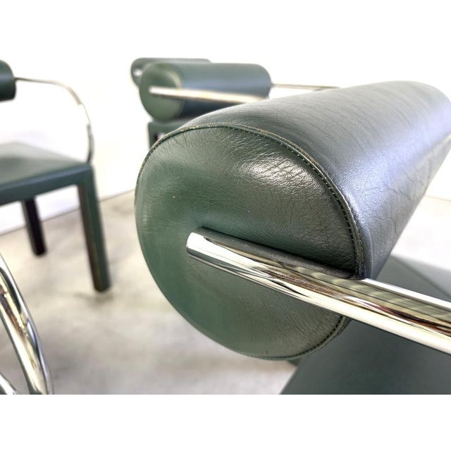 Animal Skin Arcadia Dining Chairs attributed to Paolo Piva for B&B Italia, 1980, Set of 6 For Sale - Image 7 of 14